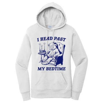 I Read Past My Bedtime Retro Women's Pullover Hoodie