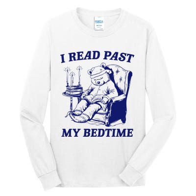 I Read Past My Bedtime Retro Tall Long Sleeve T-Shirt