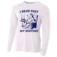 I Read Past My Bedtime Retro Cooling Performance Long Sleeve Crew