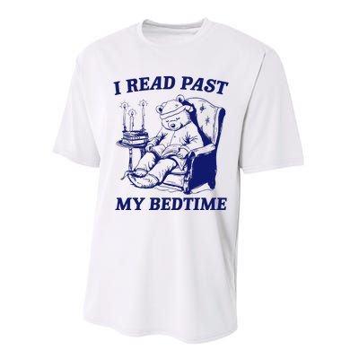 I Read Past My Bedtime Retro Performance Sprint T-Shirt