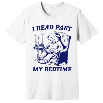 I Read Past My Bedtime Retro Premium T-Shirt