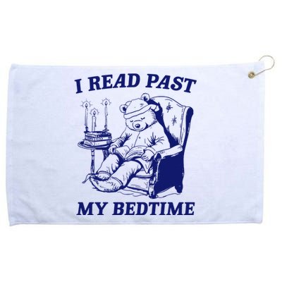 I Read Past My Bedtime Retro Grommeted Golf Towel