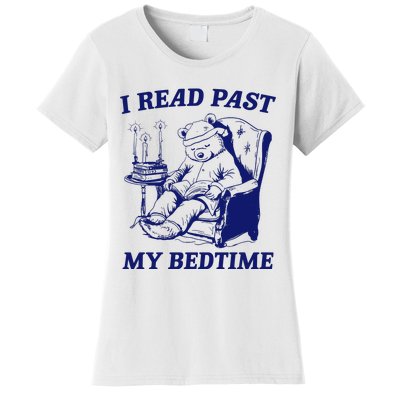 I Read Past My Bedtime Retro Women's T-Shirt