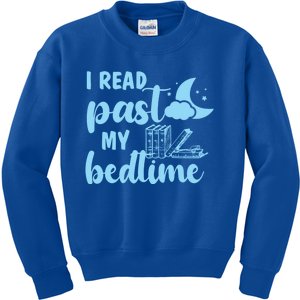 I Read Past My Bedtime Reading Book Lover Funny Bookworm Cute Gift Kids Sweatshirt