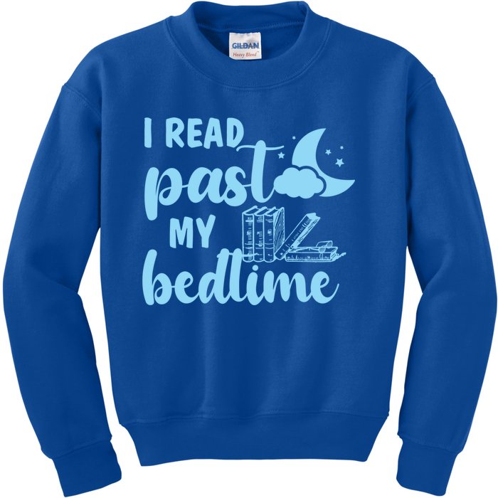 I Read Past My Bedtime Reading Book Lover Funny Bookworm Cute Gift Kids Sweatshirt