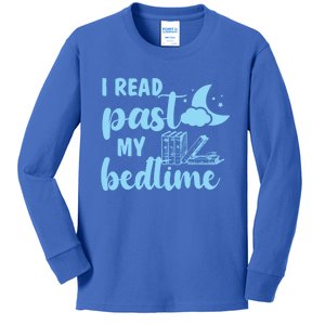 I Read Past My Bedtime Reading Book Lover Funny Bookworm Cute Gift Kids Long Sleeve Shirt