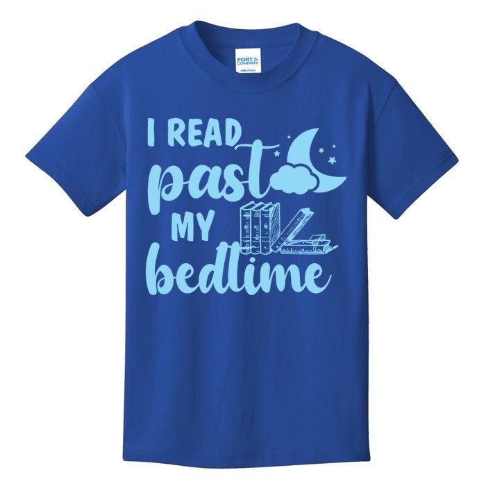 I Read Past My Bedtime Reading Book Lover Funny Bookworm Cute Gift Kids T-Shirt