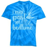 I Read Past My Bedtime Reading Book Lover Funny Bookworm Cute Gift Kids Tie-Dye T-Shirt