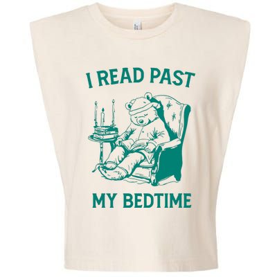 I Read Past My Bedtime Retro Garment-Dyed Women's Muscle Tee