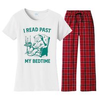 I Read Past My Bedtime Retro Women's Flannel Pajama Set