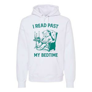 I Read Past My Bedtime Retro Premium Hoodie