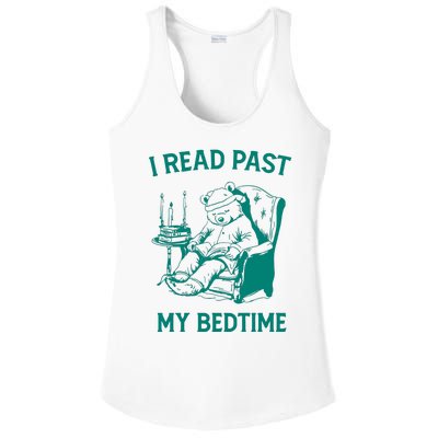 I Read Past My Bedtime Retro Ladies PosiCharge Competitor Racerback Tank