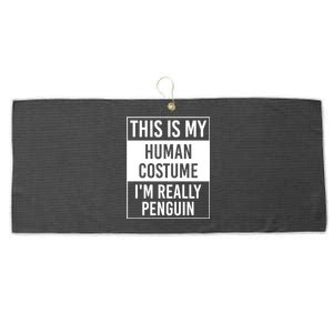 I'm Really Penguin Funny Gift Large Microfiber Waffle Golf Towel