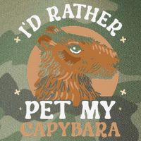 I'd Rather Pet My Capybara Animal Capybaras Rodent Lover Legacy Tie Dye Trucker Hat