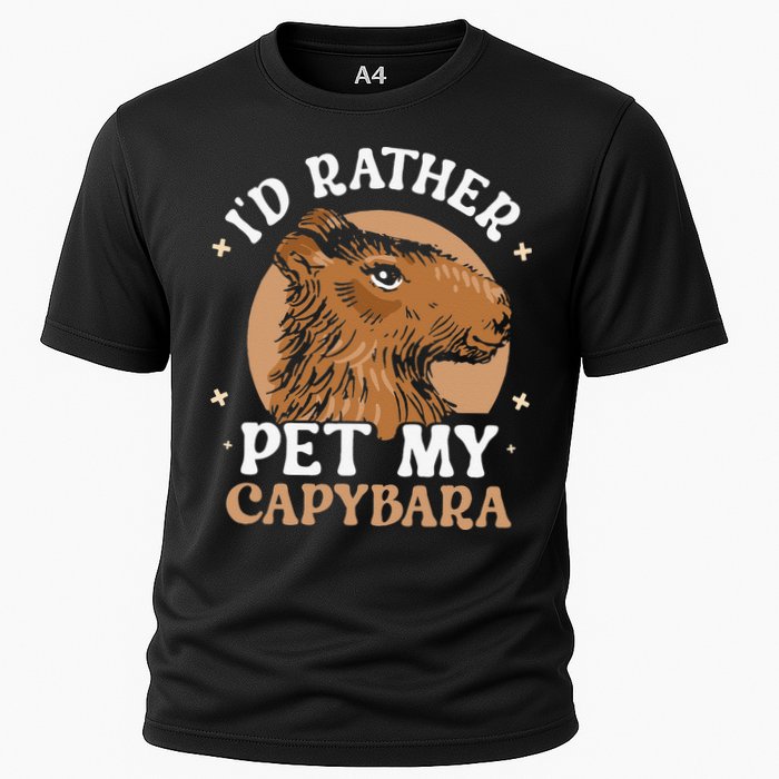 I'd Rather Pet My Capybara Animal Capybaras Rodent Lover Performance Shirt