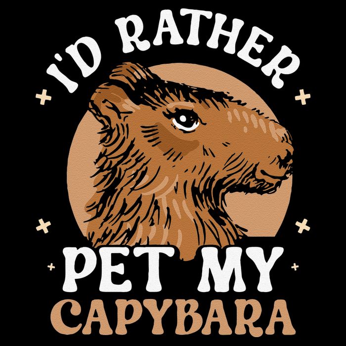 I'd Rather Pet My Capybara Animal Capybaras Rodent Lover Performance Shirt