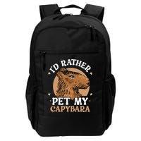 I'd Rather Pet My Capybara Animal Capybaras Rodent Lover Backpack