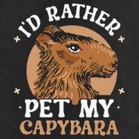 I'd Rather Pet My Capybara Animal Capybaras Rodent Lover 25L Jumbo Tote