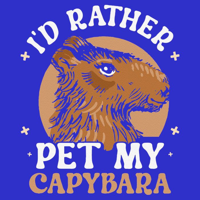 I'd Rather Pet My Capybara Animal Capybaras Rodent Lover Zip Tote Bag
