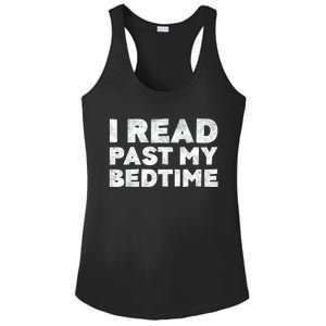 I Read Past My Bedtime Book Lover Funny Reading Gift Ladies PosiCharge Competitor Racerback Tank