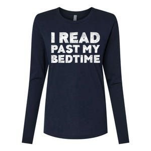 I Read Past My Bedtime Book Lover Funny Reading Gift Womens Cotton Relaxed Long Sleeve T-Shirt