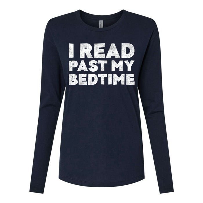 I Read Past My Bedtime Book Lover Funny Reading Gift Womens Cotton Relaxed Long Sleeve T-Shirt