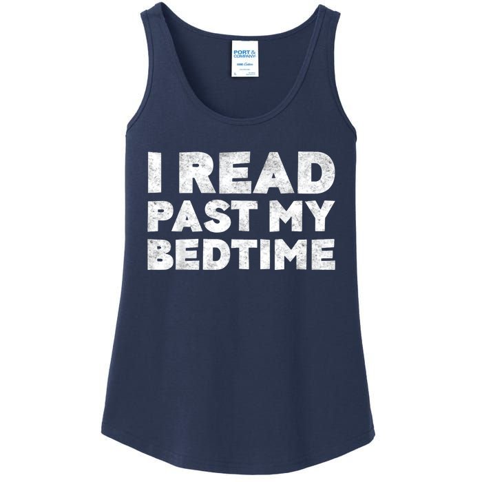 I Read Past My Bedtime Book Lover Funny Reading Gift Ladies Essential Tank