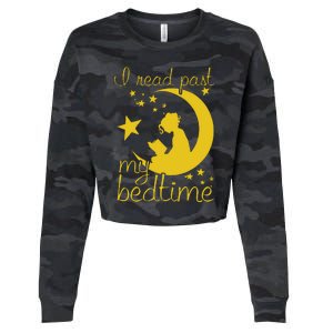 I Read Past My Bedtime Lover Funny Reading Gift Cropped Pullover Crew