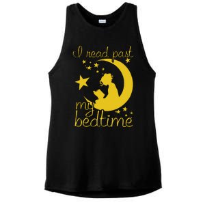 I Read Past My Bedtime Lover Funny Reading Gift Ladies PosiCharge Tri-Blend Wicking Tank