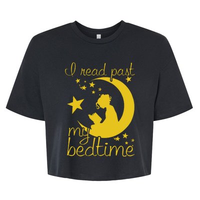 I Read Past My Bedtime Lover Funny Reading Gift Bella+Canvas Jersey Crop Tee