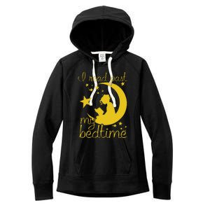 I Read Past My Bedtime Lover Funny Reading Gift Women's Fleece Hoodie