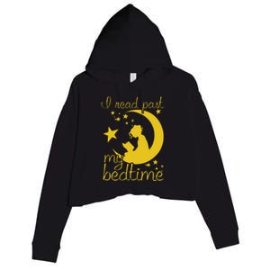 I Read Past My Bedtime Lover Funny Reading Gift Crop Fleece Hoodie