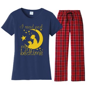 I Read Past My Bedtime Lover Funny Reading Gift Women's Flannel Pajama Set