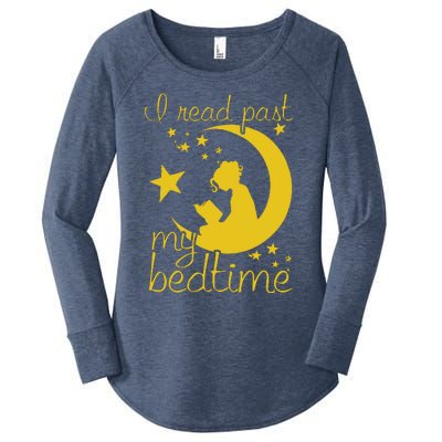 I Read Past My Bedtime Lover Funny Reading Gift Women's Perfect Tri Tunic Long Sleeve Shirt