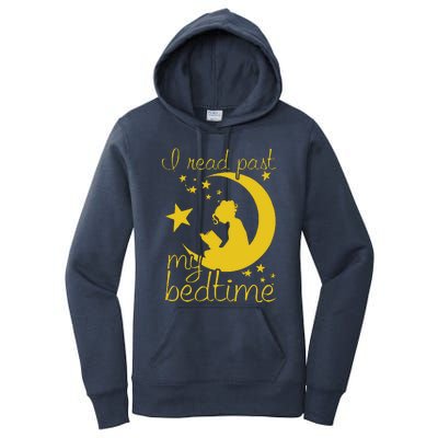 I Read Past My Bedtime Lover Funny Reading Gift Women's Pullover Hoodie