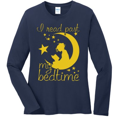 I Read Past My Bedtime Lover Funny Reading Gift Ladies Long Sleeve Shirt