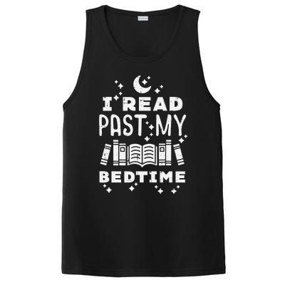 I Read Past My Bedtime Funny Book Lover Bookworm Librarian PosiCharge Competitor Tank