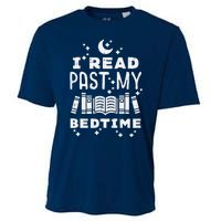 I Read Past My Bedtime Funny Book Lover Bookworm Librarian Cooling Performance Crew T-Shirt