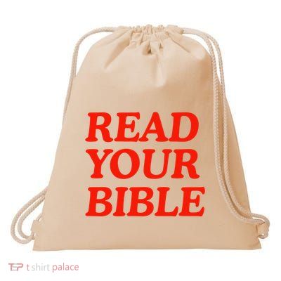 Isaiah Robin Read Your Bible Drawstring Bag