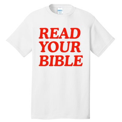 Isaiah Robin Read Your Bible Tall T-Shirt