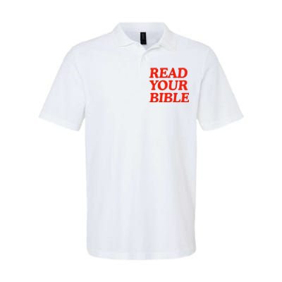 Isaiah Robin Read Your Bible Softstyle Adult Sport Polo