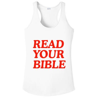 Isaiah Robin Read Your Bible Ladies PosiCharge Competitor Racerback Tank