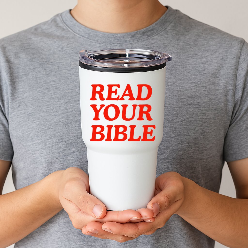 Isaiah Robin Read Your Bible Tumbler