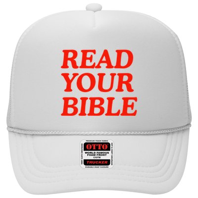 Isaiah Robin Read Your Bible Trucker Hat