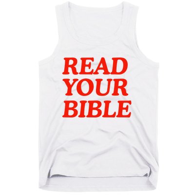 Isaiah Robin Read Your Bible Tank Top