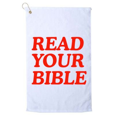 Isaiah Robin Read Your Bible Golf Towel