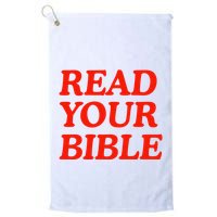 Isaiah Robin Read Your Bible Golf Towel