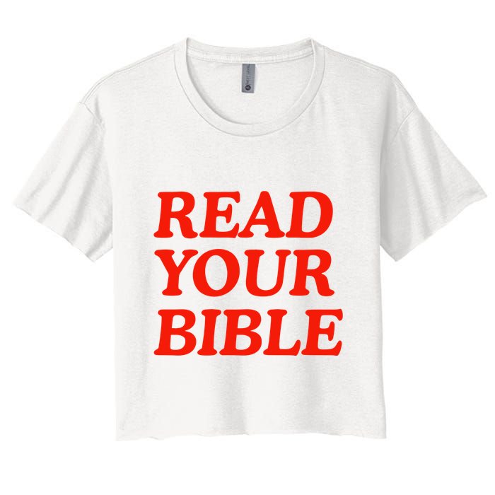 Isaiah Robin Read Your Bible Crop Top