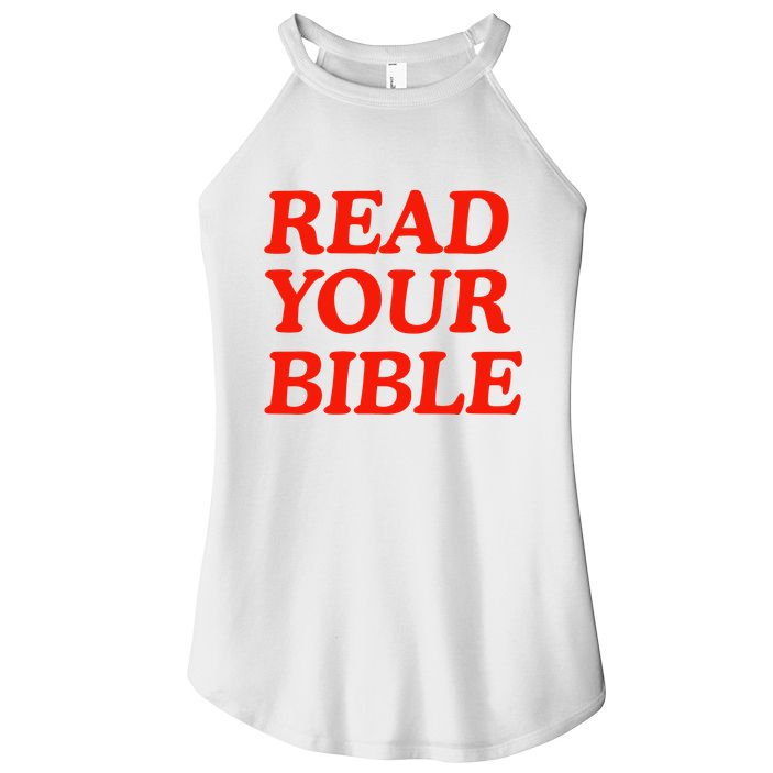 Isaiah Robin Read Your Bible Women's Perfect Tri Rocker Tank