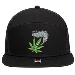 Im Reefer Rick 7 Panel Mesh Trucker Snapback Hat